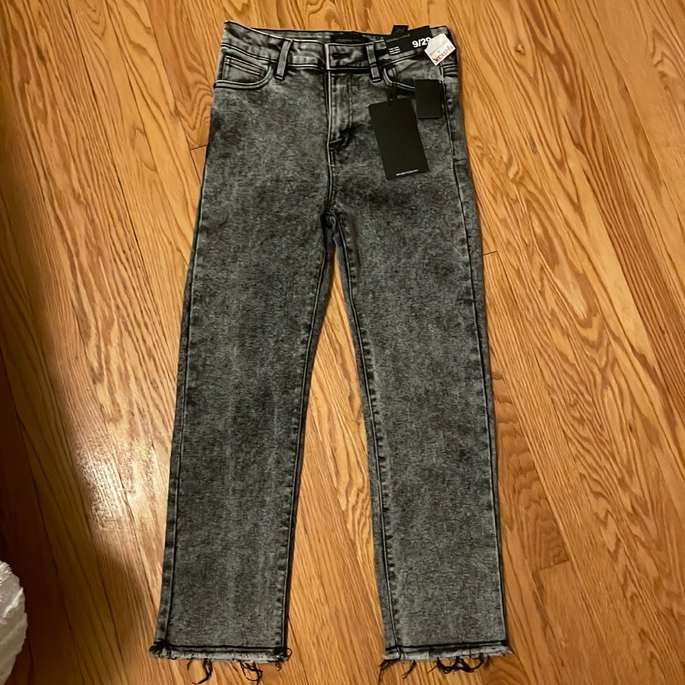 Kendall + Kylie straight high rise jean